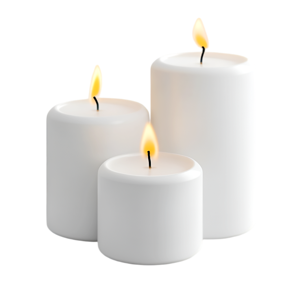 3 candles